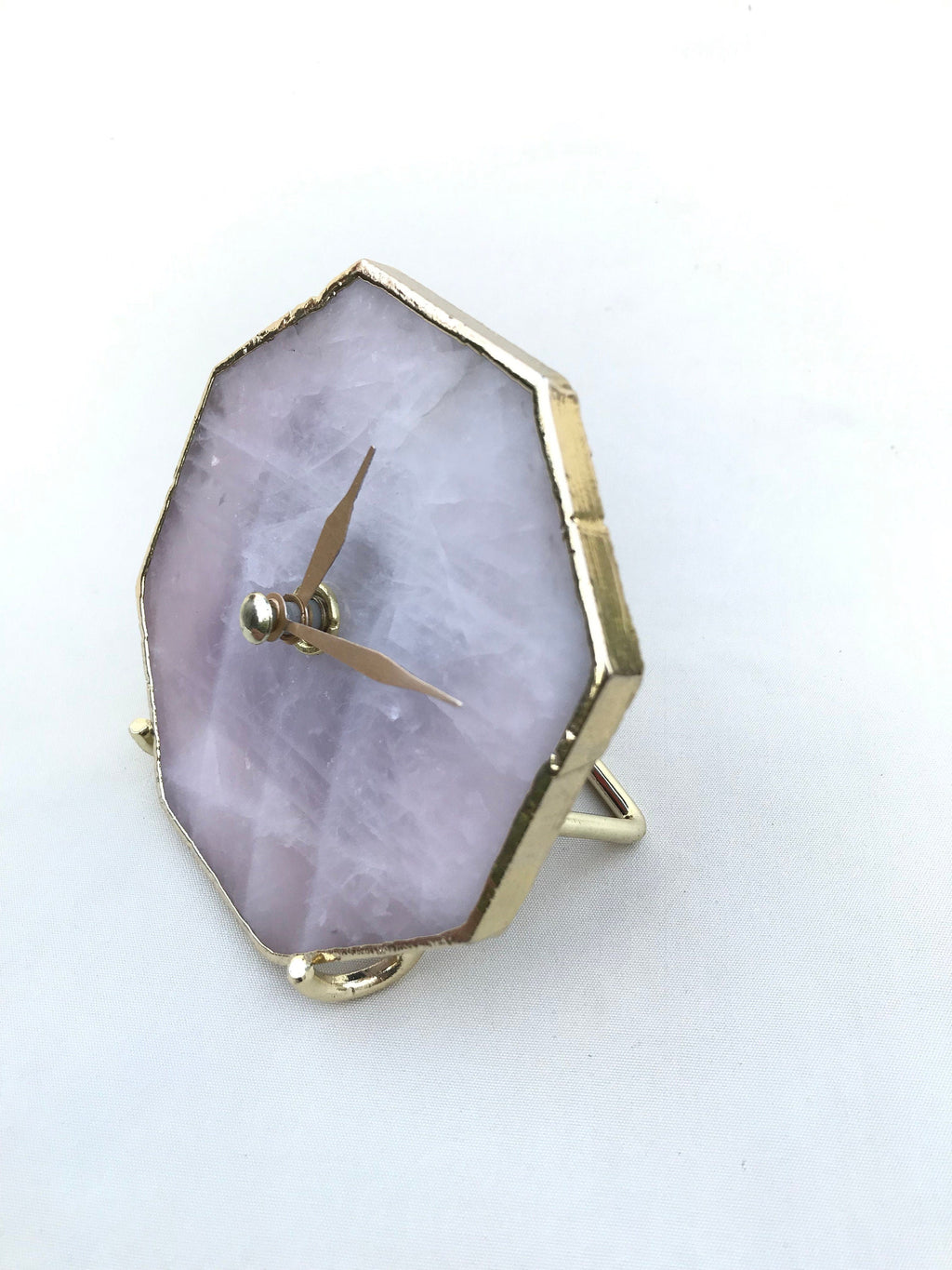Rose Quartz Octagon Wall/Desk Clock