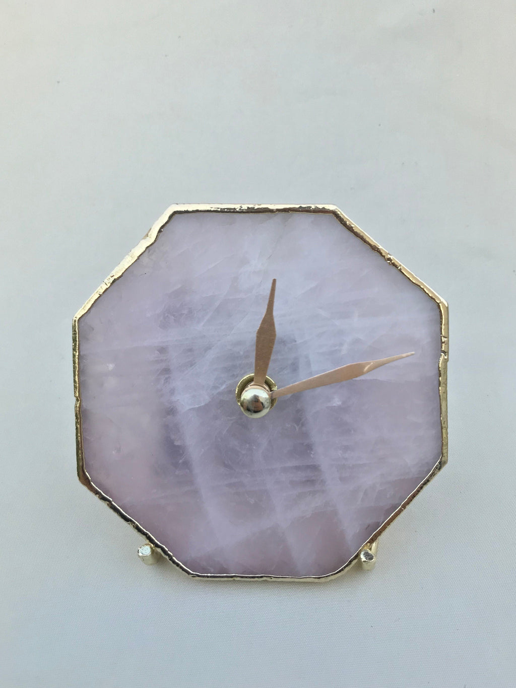 Rose Quartz Octagon Wall/Desk Clock